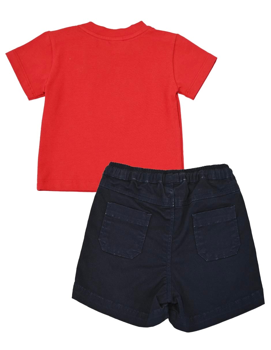 Conjunto de 2 piezas casual henry de algodón para niño 4